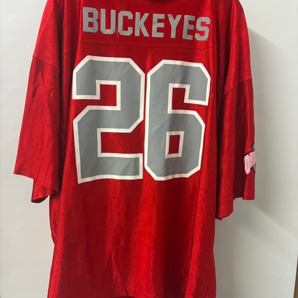 Mens Starter Ohio State Buckeyes red football‎ jersey - Picture 2 of 4